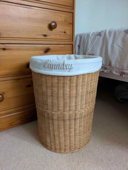 Photo of free Small wicker laundry basket (Chesham Bois HP6) #1