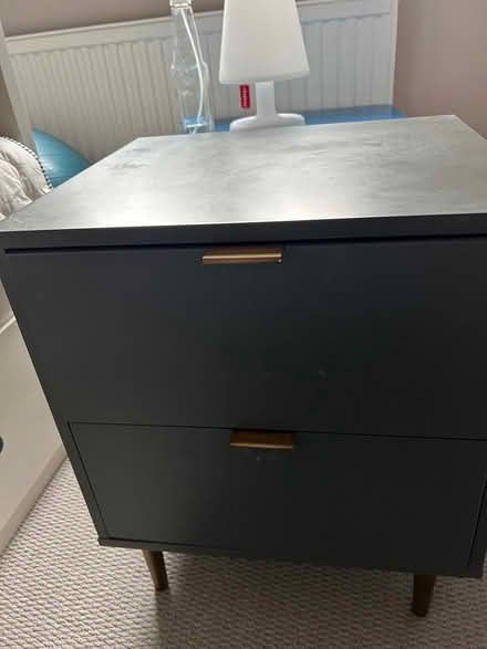 Photo of free 2 dark grey bedside cabinets (Heaton Mersey Stockport SK4) #2