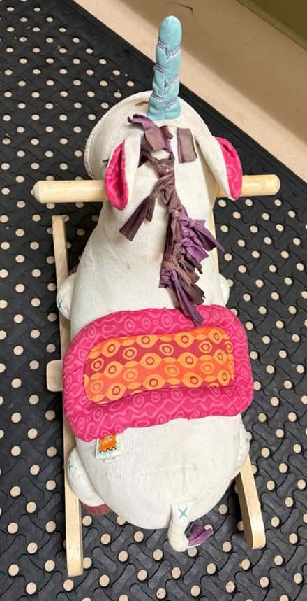 Photo of free Plushy unicorn rocking toy (Valencia Avenue, Sunnyvale) #3