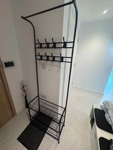Photo of free Standup Desk + Coat Rack + Rug (Whitechapel) #2