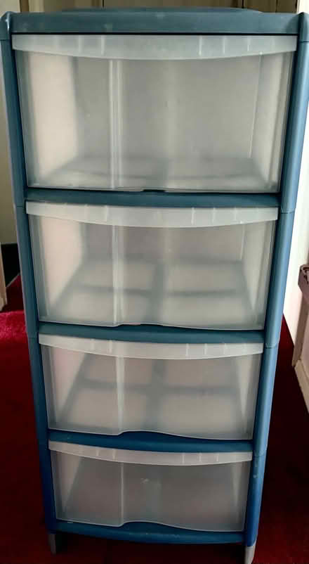 Photo of free Set of 4 plastic drawers (Meden Vale) #1