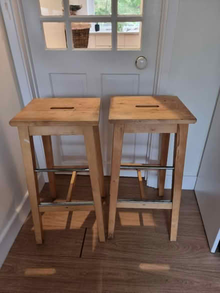 Photo of free Two Ikea wooden kitchen stools (Bathford, BA1) #1