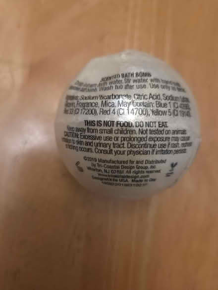 Photo of free Scented bath "bomb" (Bernardo & Iowa, Sunnyvale) #2