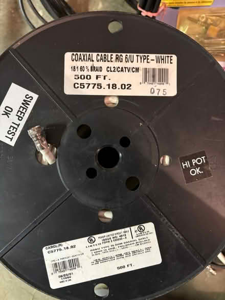 Photo of free Coax Cable and Accessories (Dunkirk) #2