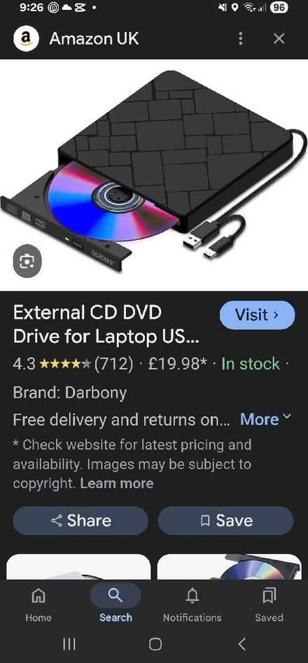 Photo of External disc drive for pc (St Helens TN35) #1