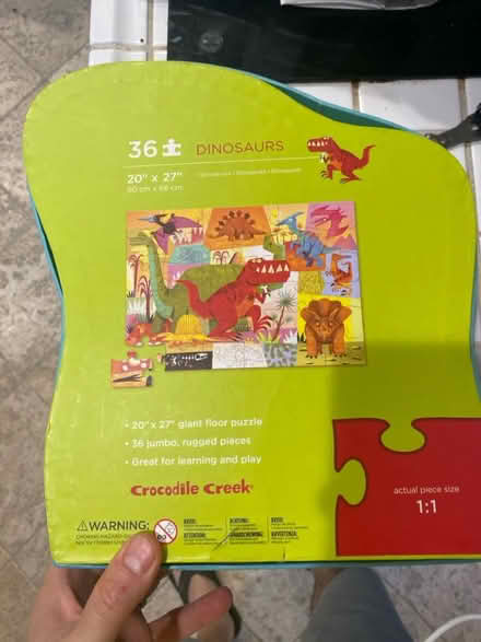 Photo of free Dinosaur floor puzzle (South San Francisco) #3