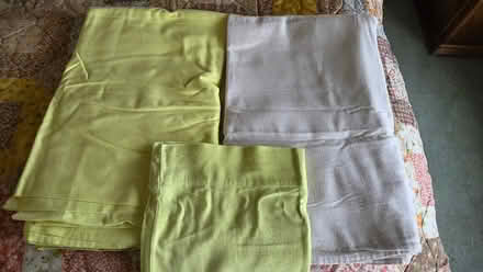 Photo of free 2 full bed size flannel flat sheets (south sunnyvale) #1