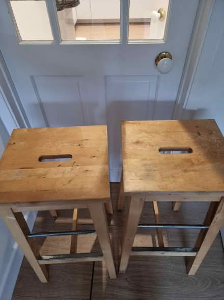 Photo of free Two Ikea wooden kitchen stools (Bathford, BA1) #3