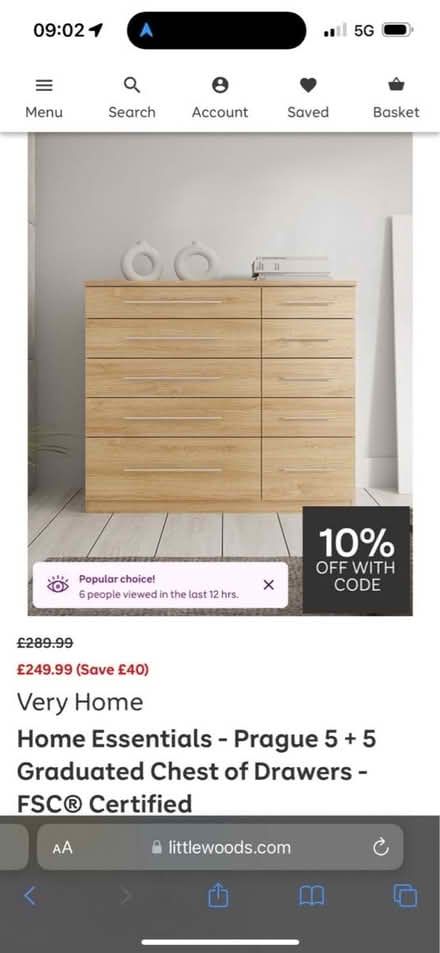Photo of free Chest of drawers (LU2 7TQ) #2