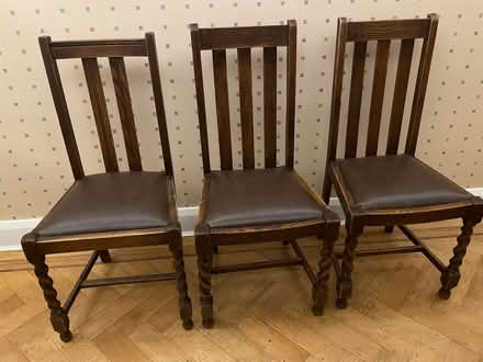 Photo of free Three oak chairs (Jennyfield HG1) #1