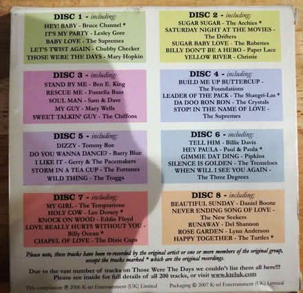 Photo of free 8 CD Box Set - Those Were The Days - 200 Timeless Memories. (Vale LA1) #1