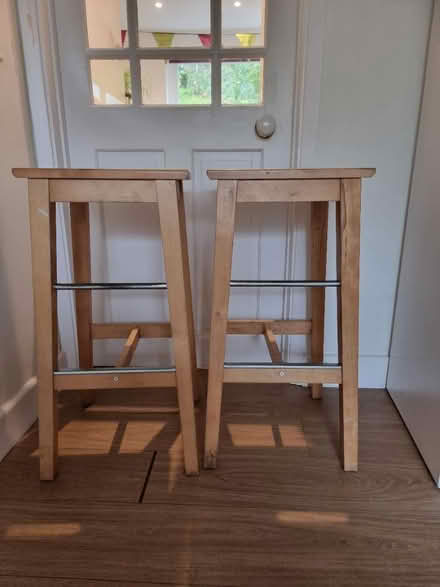 Photo of free Two Ikea wooden kitchen stools (Bathford, BA1) #2