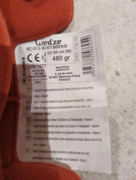 Photo of free Ski helmet pads (M20 West Didsbury) #2