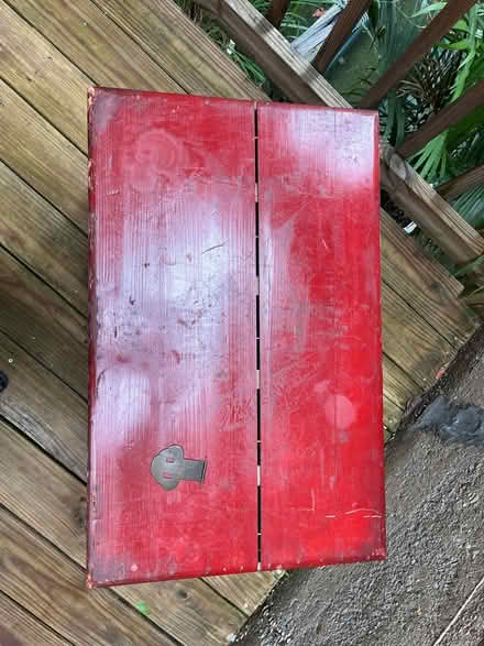 Photo of free Antique Red Wooden Trunk (Windsor Terrace: 17 St & 10 Av) #3