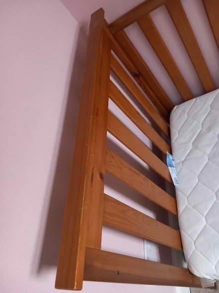 Photo of free Pine cot bed (Stone Cross BN23) #2