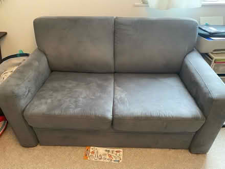 Photo of free 2-Seater Grey Sofa Bed (Forest park RG12) #1