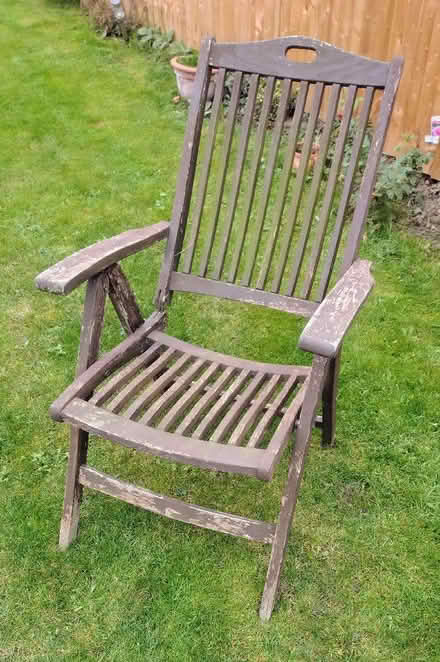 Photo of free Semi-reclining hardwood garden chair (Warmfield WF6) #1