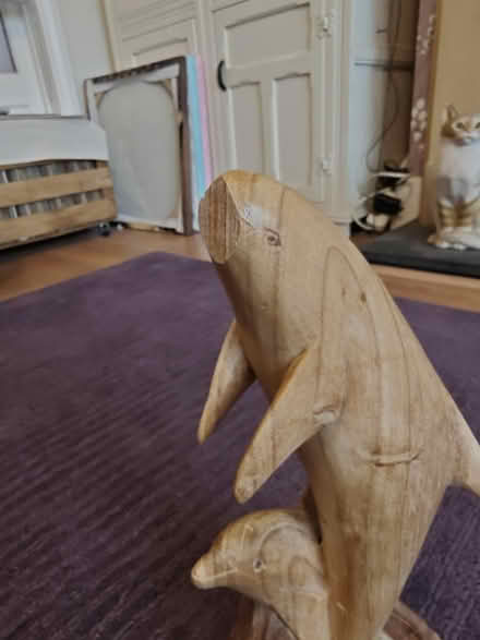 Photo of free Wooden Dolphin Statue (Park Street AL2) #2
