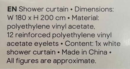 Photo of free Shower curtain 180x200cm (Raynes Park SW20) #2