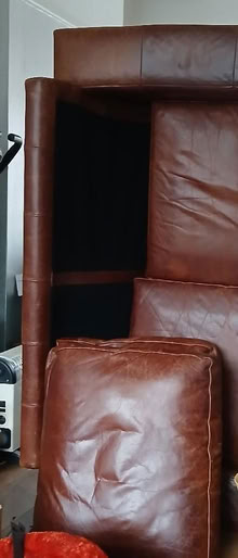 Photo of free 3 seater real leater sofa from next plus a 2 seater (Poulton CH44) #2