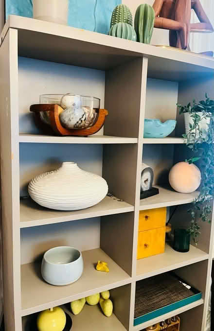 Photo of free Grey painted bookcase unit (South Norwood SE25) #2