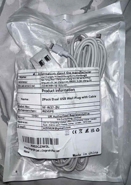 Photo of free Iphone charger and cable 2 pack (Clapton) #1