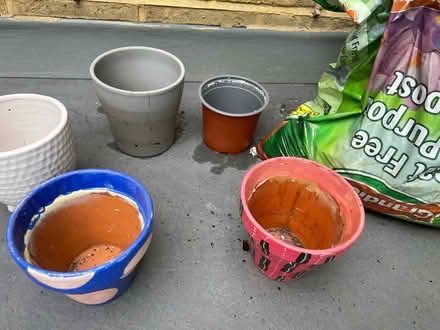 Photo of free Small to medium plant pots & soil (SW9) #2