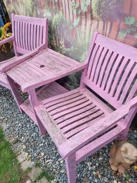 Photo of free Garden Wooden Seats with Table (Hatfield Peverel CM3) #3
