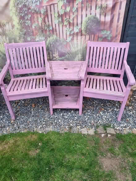 Photo of free Garden Wooden Seats with Table (Hatfield Peverel CM3) #2