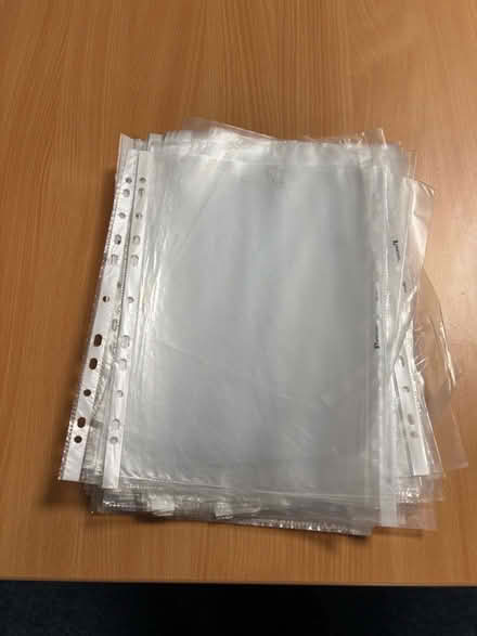 Photo of free A4 plastic sleeves. (Frizinghall BD9) #1