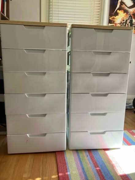 Photo of free 2 sets of plastic drawers (Presidio) #1