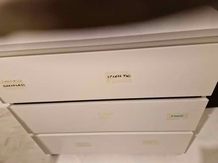 Photo of free White drawers x3 functional (Kingston upon Thames, KT3) #3