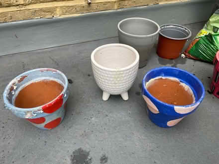 Photo of free Small to medium plant pots & soil (SW9) #3