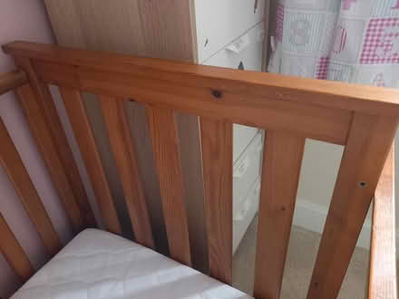 Photo of free Pine cot bed (Stone Cross BN23) #3