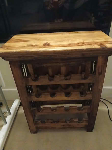 Photo of free Polished wood wine rack (Gillingham ME7) #1