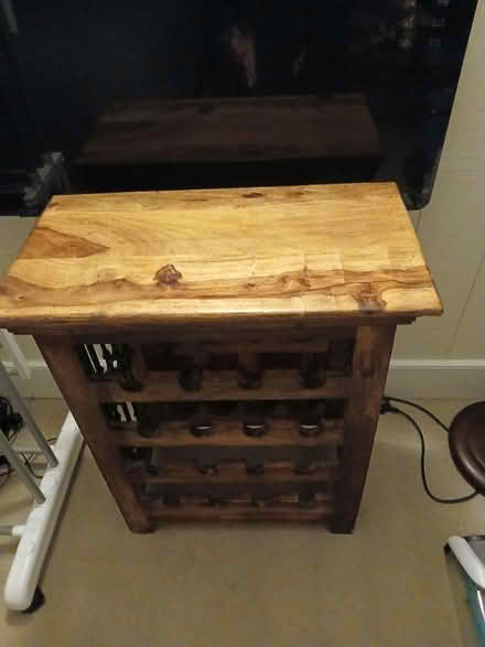 Photo of free Polished wood wine rack (Gillingham ME7) #2