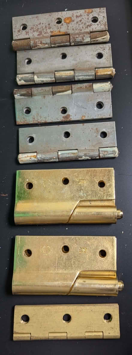 Photo of free Two brass rising butt hinges, one brass hinge (Toton NG9) #1