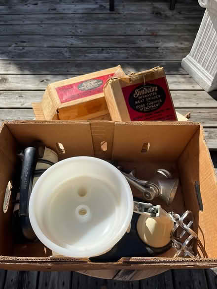 Photo of free Vintage Meat Grinder/Mixmaster (McKellar) #1