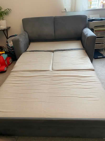 Photo of free 2-Seater Grey Sofa Bed (Forest park RG12) #3