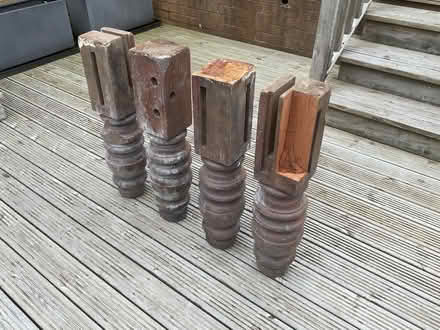 Photo of free 4 billiard table legs (Lodge Moor S10) #1