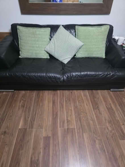 Photo of free Large leather sofa (Uxbridge UB10) #1