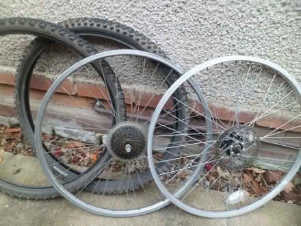 Photo of free 2 cycle wheels and tyres (Upton CH2) #1