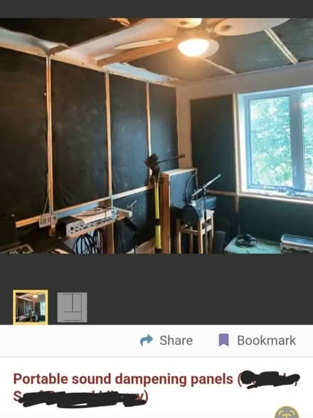 Photo of free 3 Sound Dampening Panels (Annex area) #3