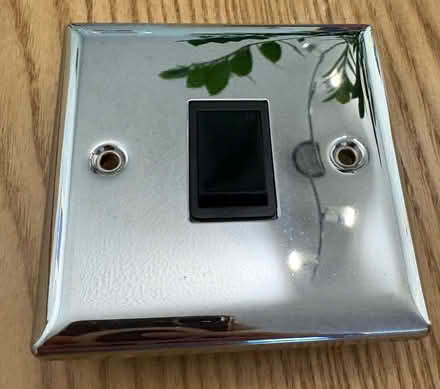 Photo of free Chrome finish light switch cover (Erith DA17) #1