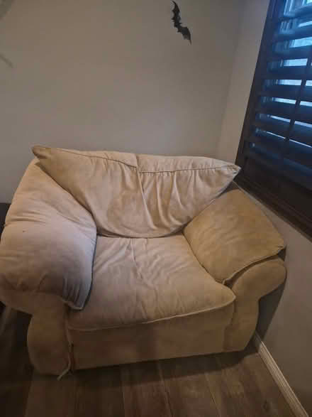 Photo of free Light brown stuffed chair (Irvine) #1
