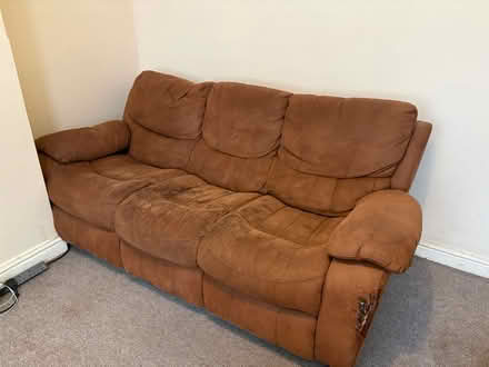 Photo of free Sofas (3 + 2 seater recliner) (Long Eaton NG10) #1