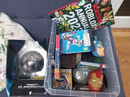 Photo of free Boxed of gifts/toys/ Xmas or car boot (Stone Cross BN23) #1