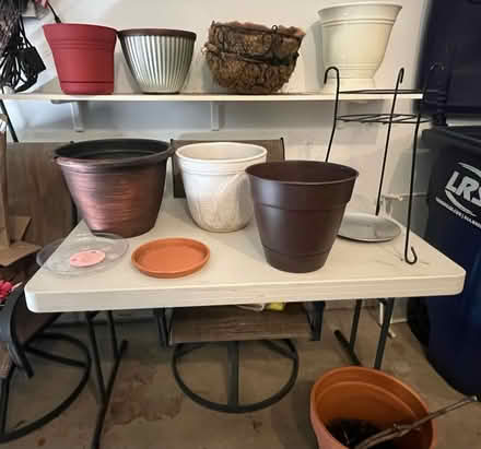 Photo of free gardening pots and stand (Geneva, IL) #1