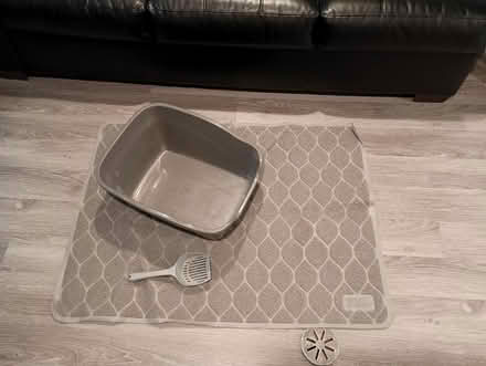 Photo of free Cat Litter Box, Scoop, and Mat (Livonia (5 and Inkster)) #1