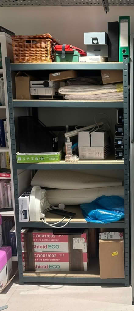 Photo of free Metal shelving unit (EC1R 0DB) #1